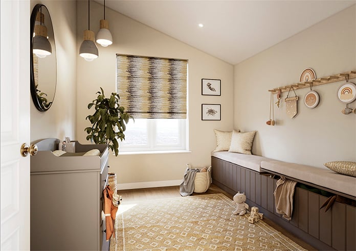 Highbury, Ochre - Roman Blind - Image 7